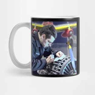 Aircraft Mechanic Digital Art 6 Mug